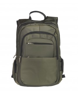 Lorenz Large Nylon Business Backpack with Laptop Section and 4 Zip Pockets - New lower price!!